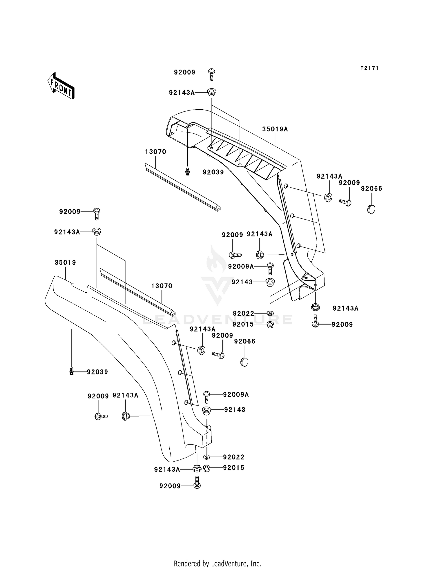 FRONT FENDER(S)(KAF620-F1)