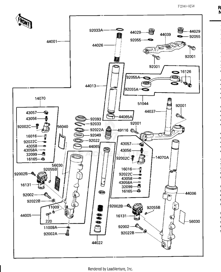Front Fork Schematic