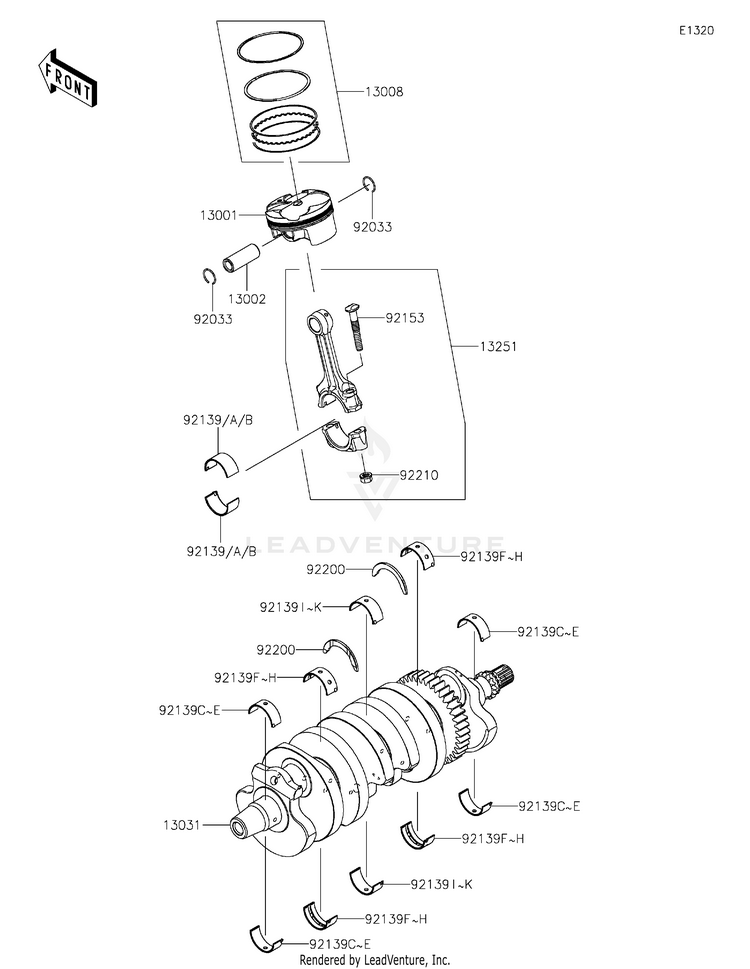 Crankshaft/Piston(S) Schematic