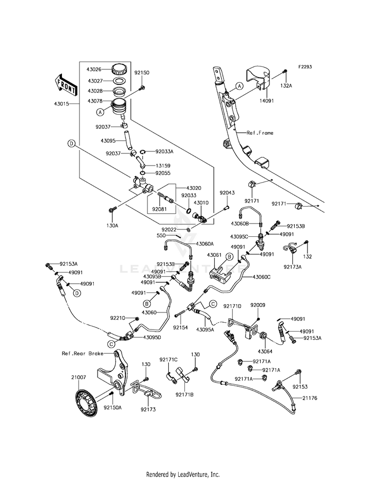 Rear Master Cylinder Schematic