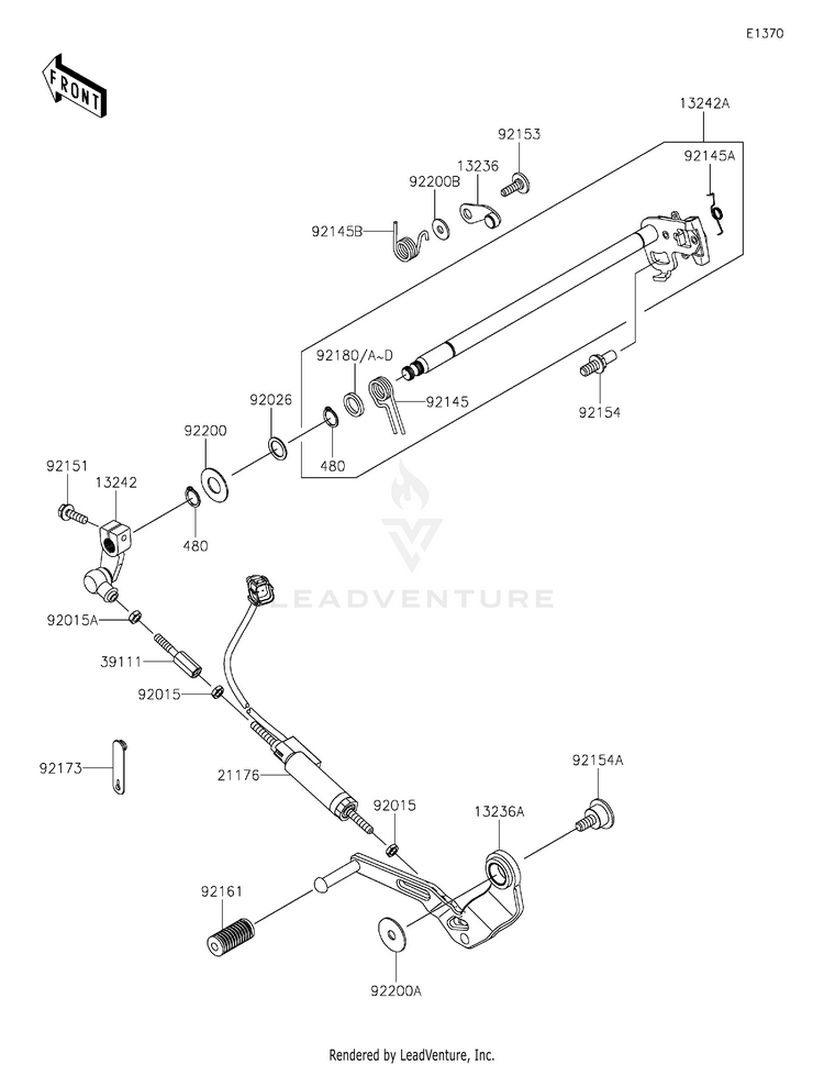 Gear Change Mechanism Schematic