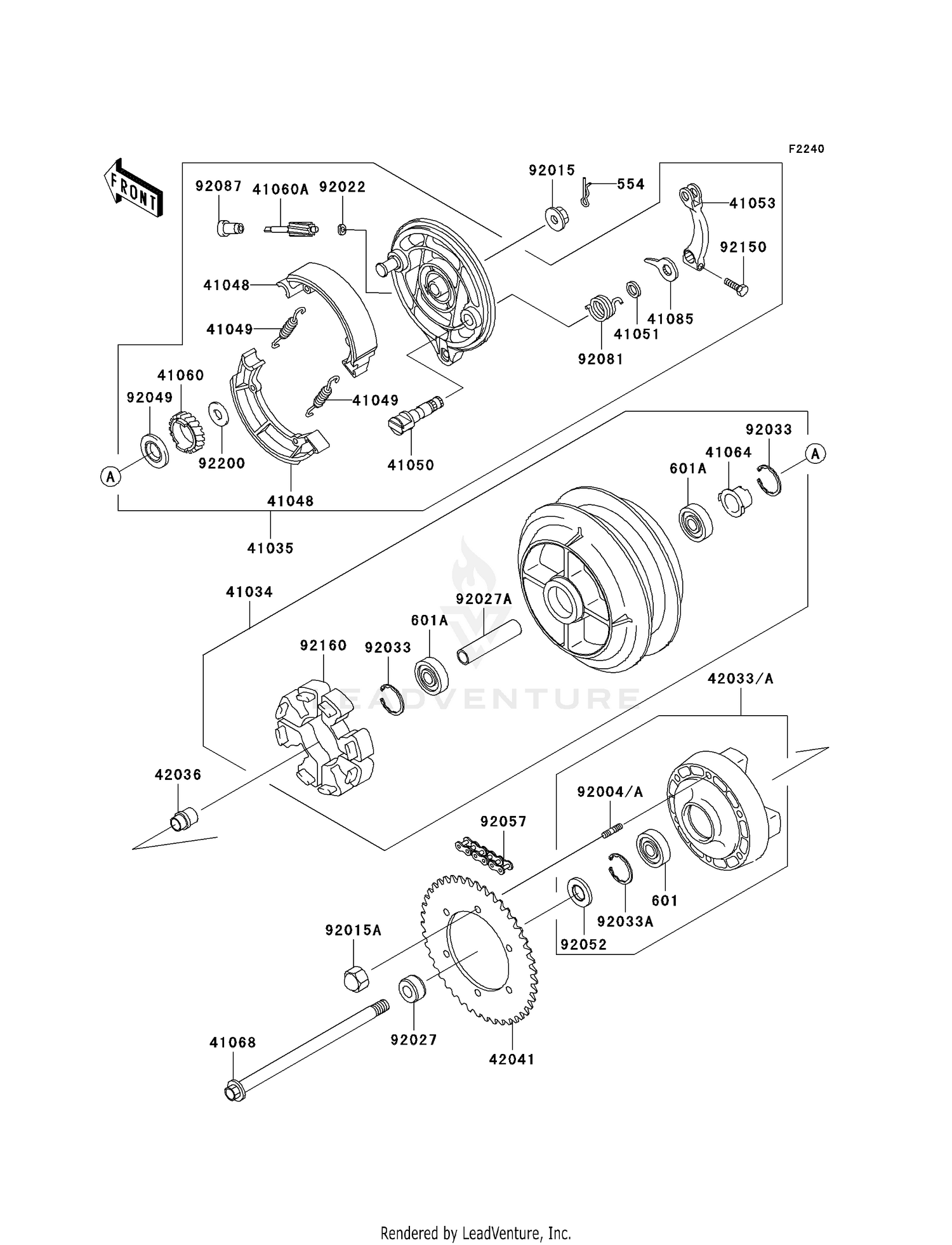 REAR WHEEL/CHAIN