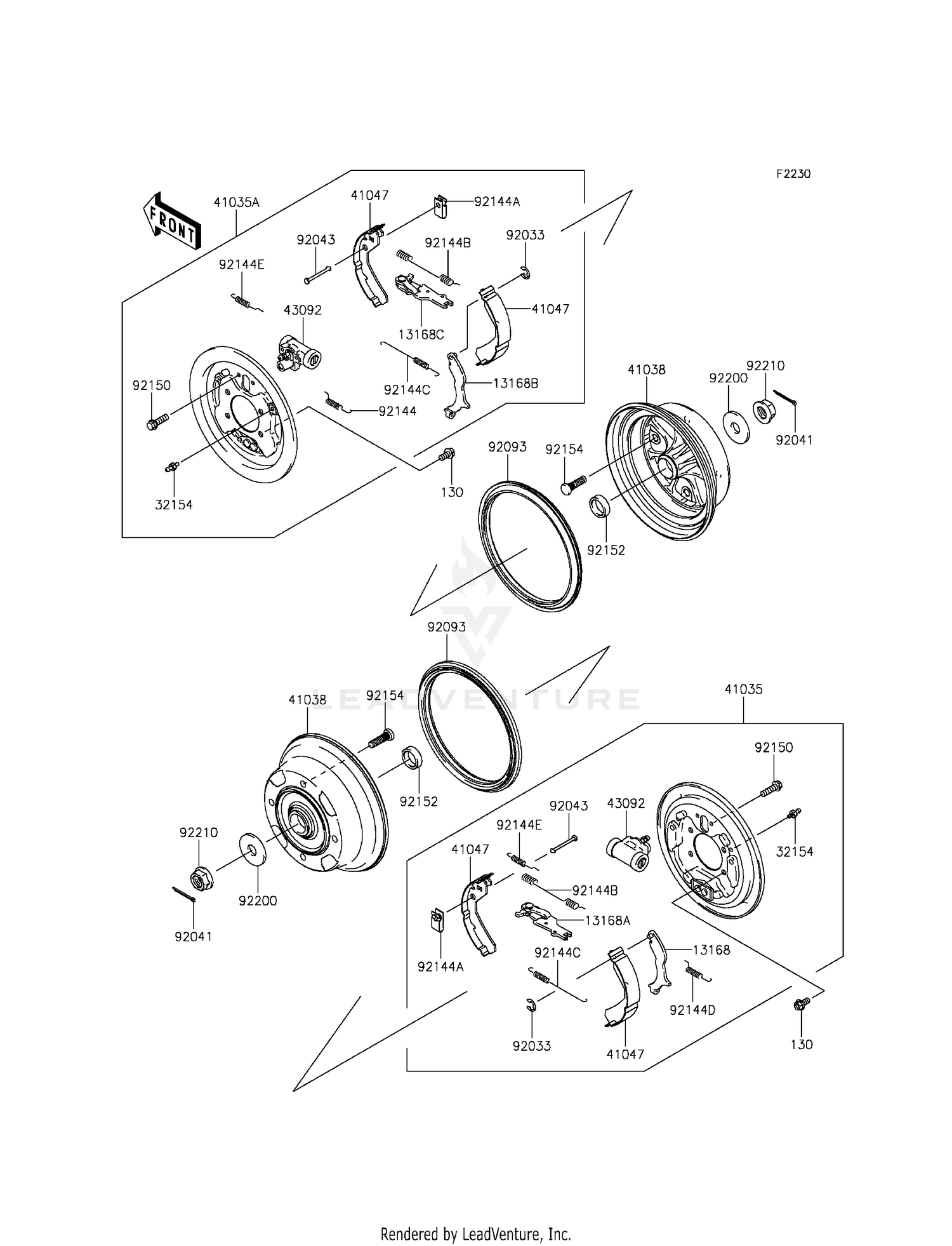 FRONT HUBS/BRAKES
