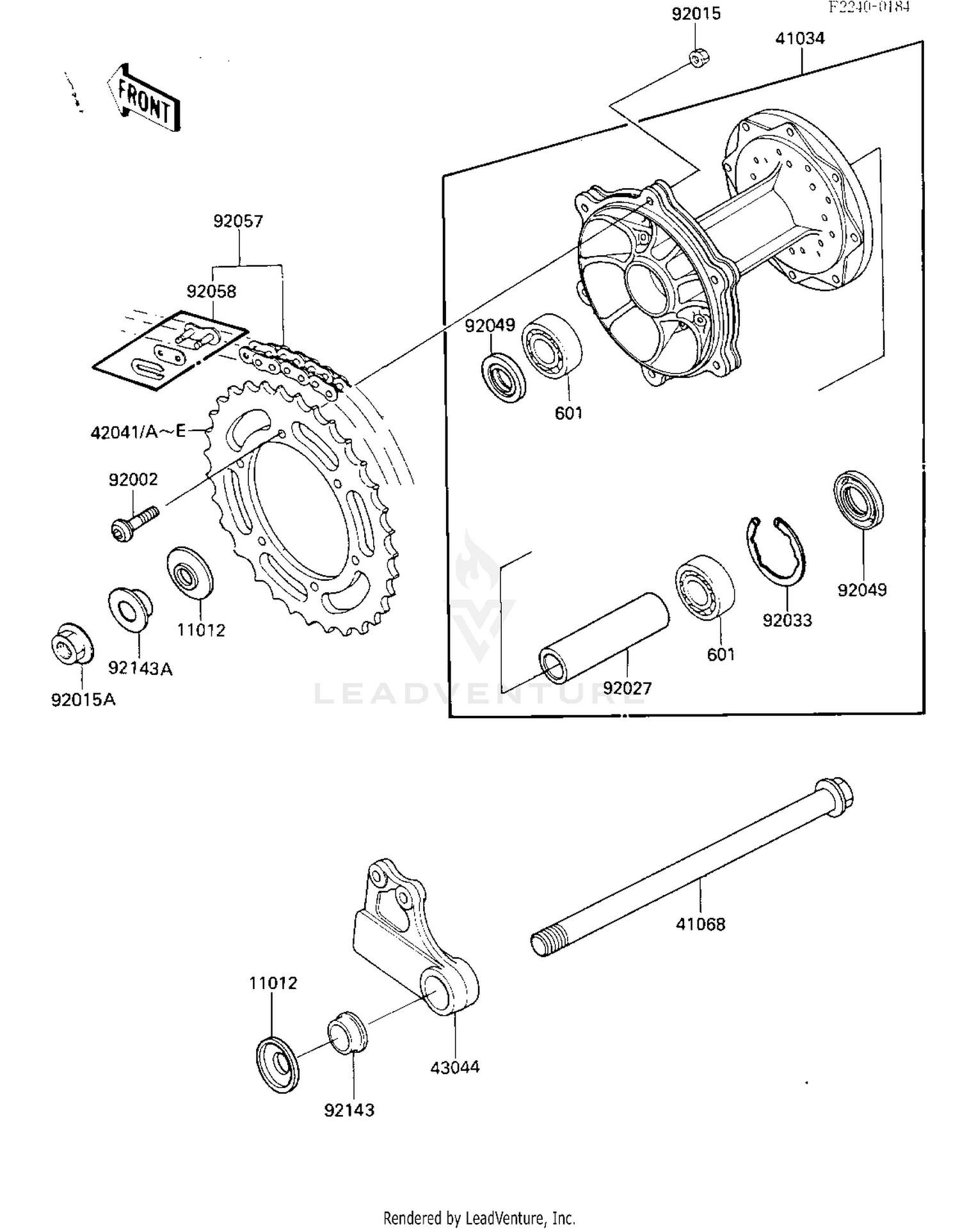 REAR HUB/CHAIN