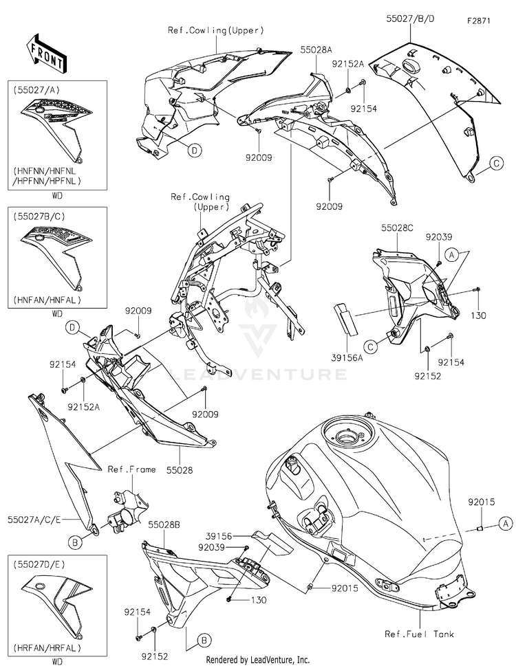 Cowling(Center) Schematic