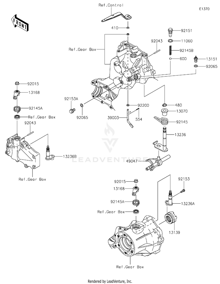 Gear Change Mechanism Schematic