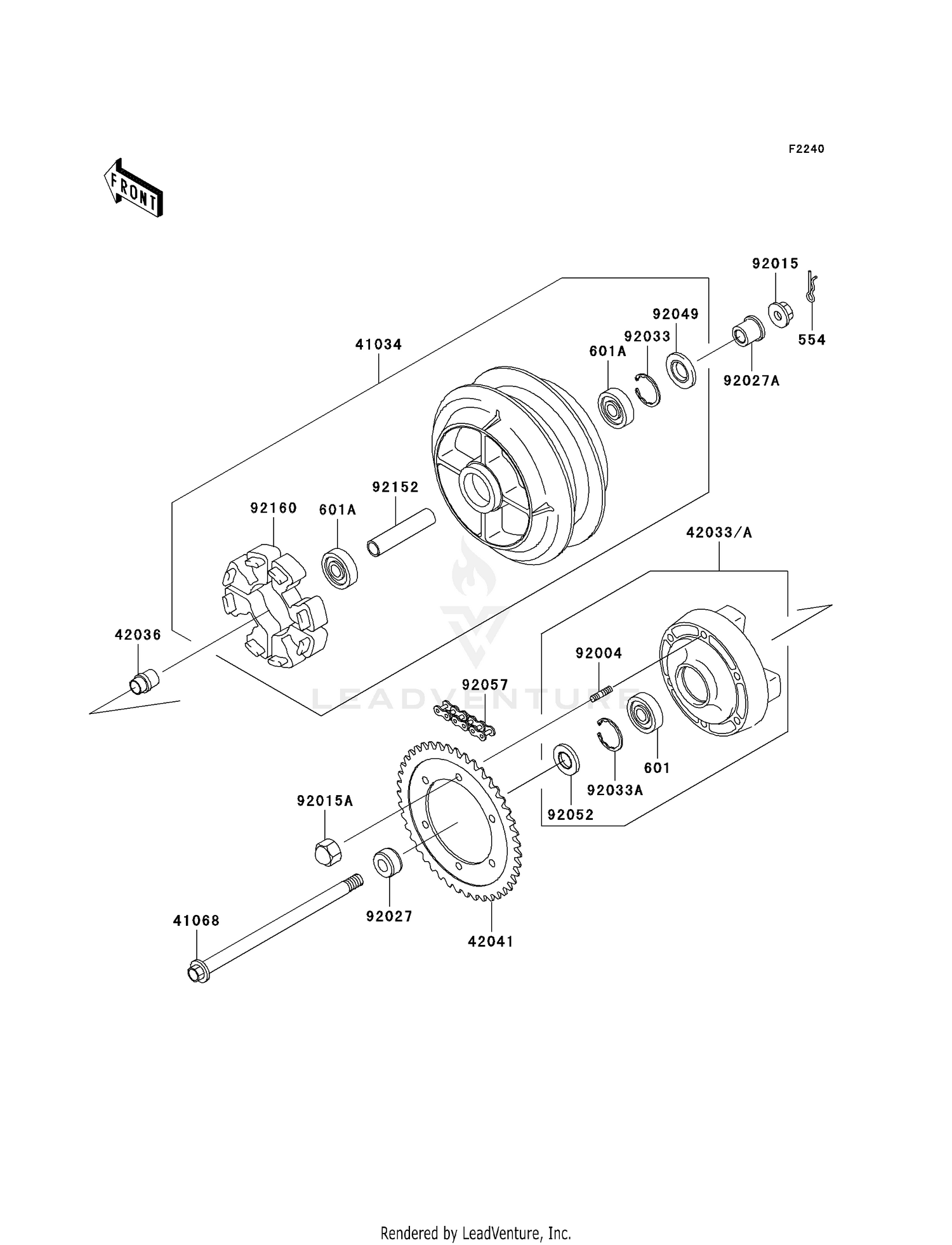 REAR WHEEL/CHAIN