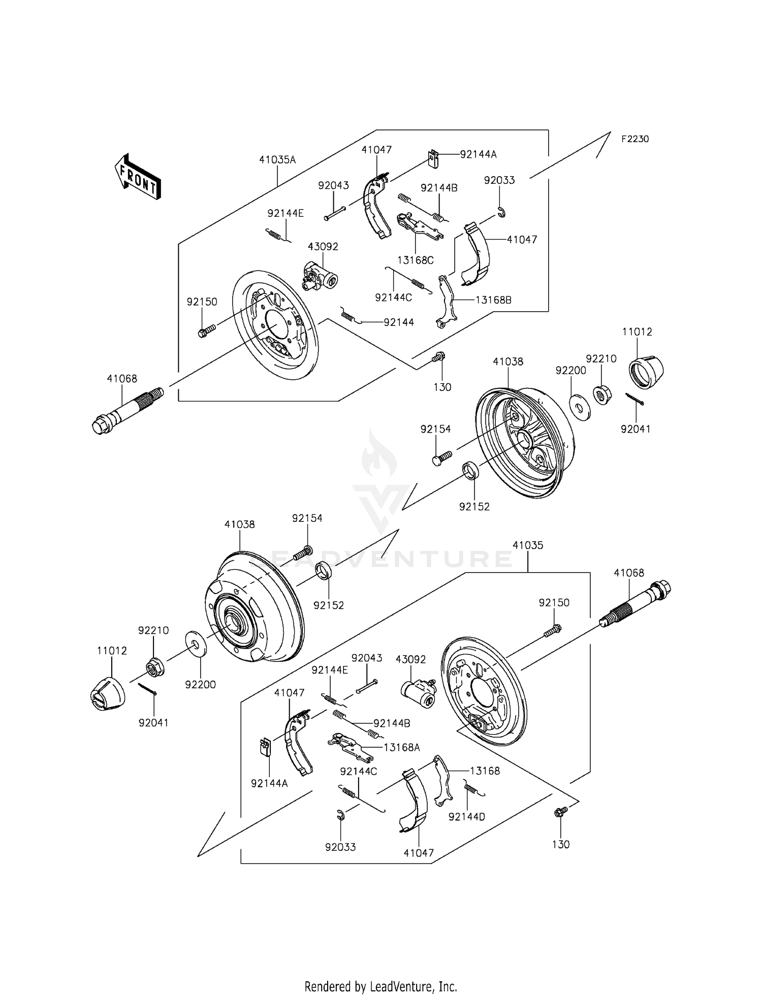 FRONT HUBS/BRAKES