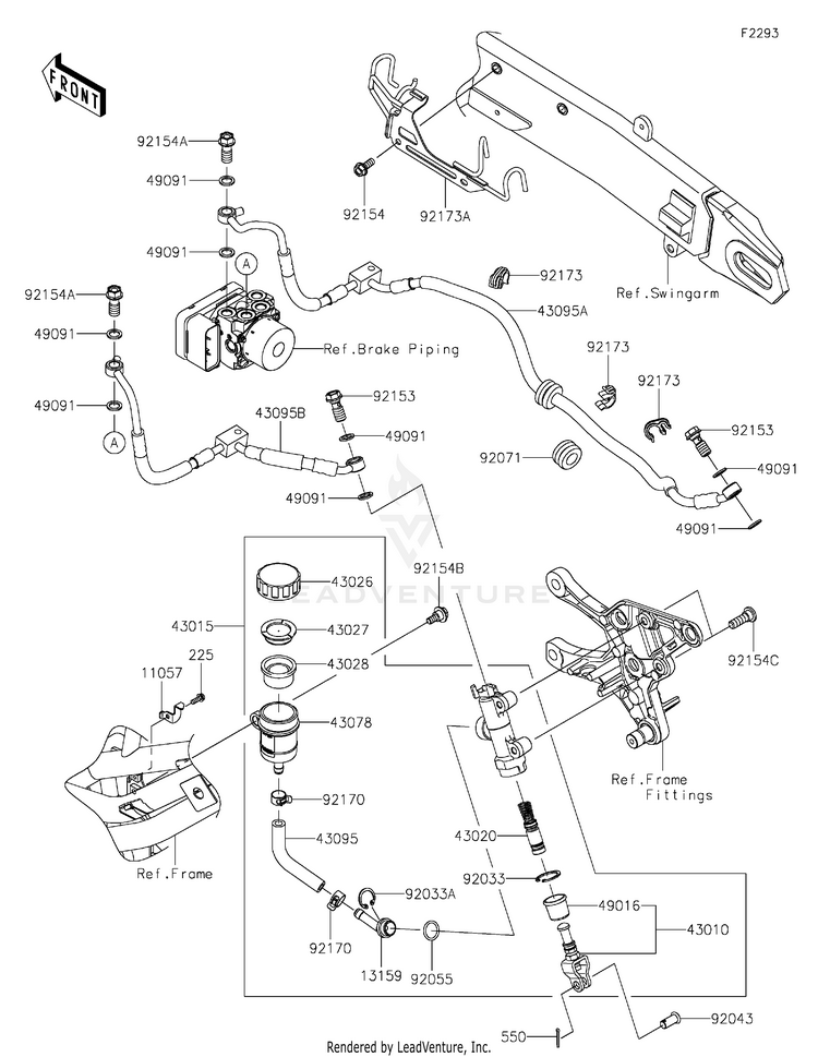 Rear Master Cylinder Schematic