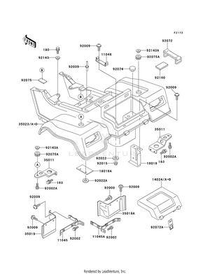 Rear Fender(s) Schematic