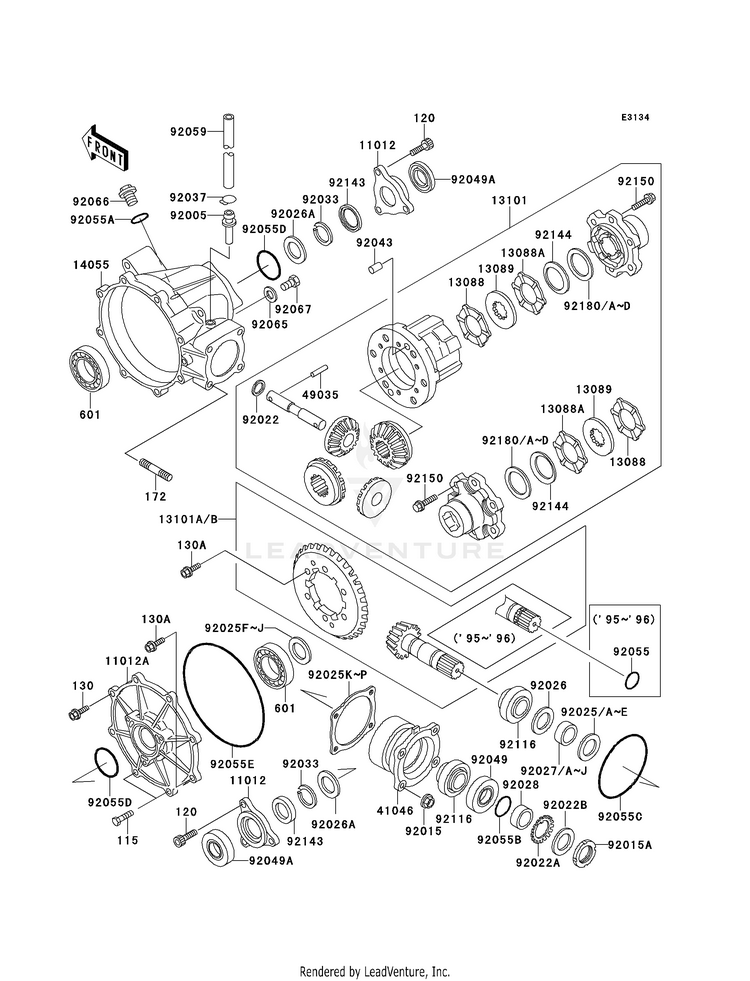 Drive Shaft (Differential) Schematic
