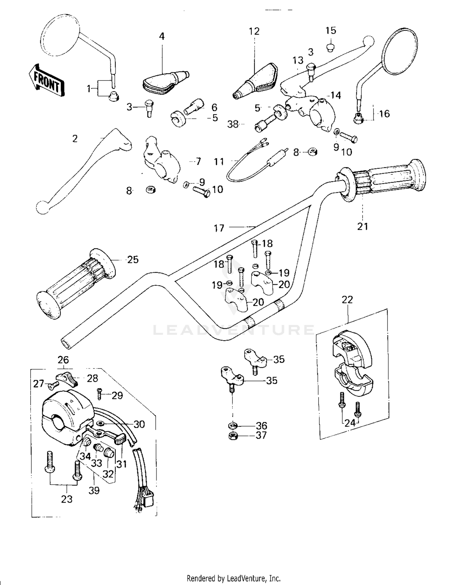 HANDLEBAR (KM100-A6/A7)