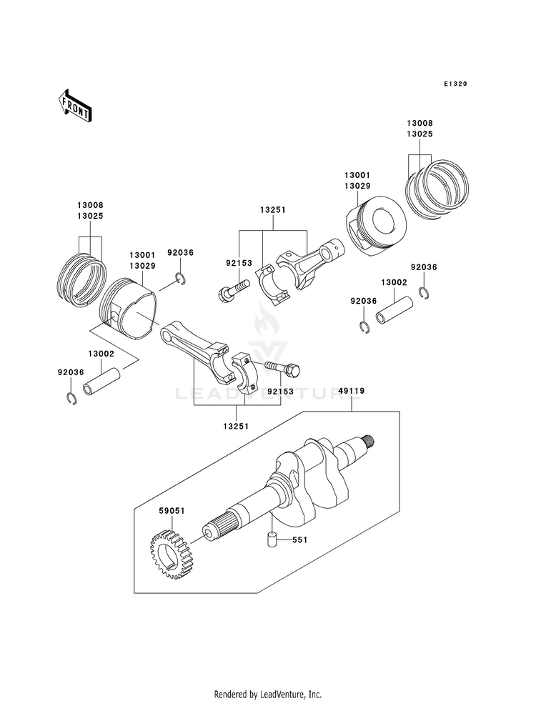 Crankshaft/Piston(S) Schematic