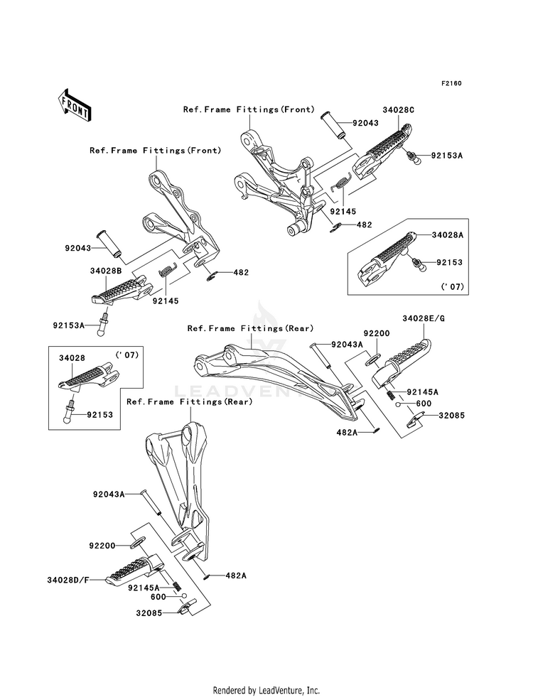 Footrests Schematic
