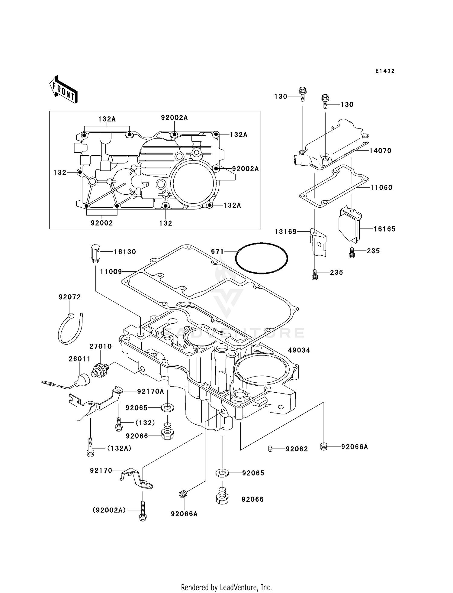 BREATHER COVER/OIL PAN