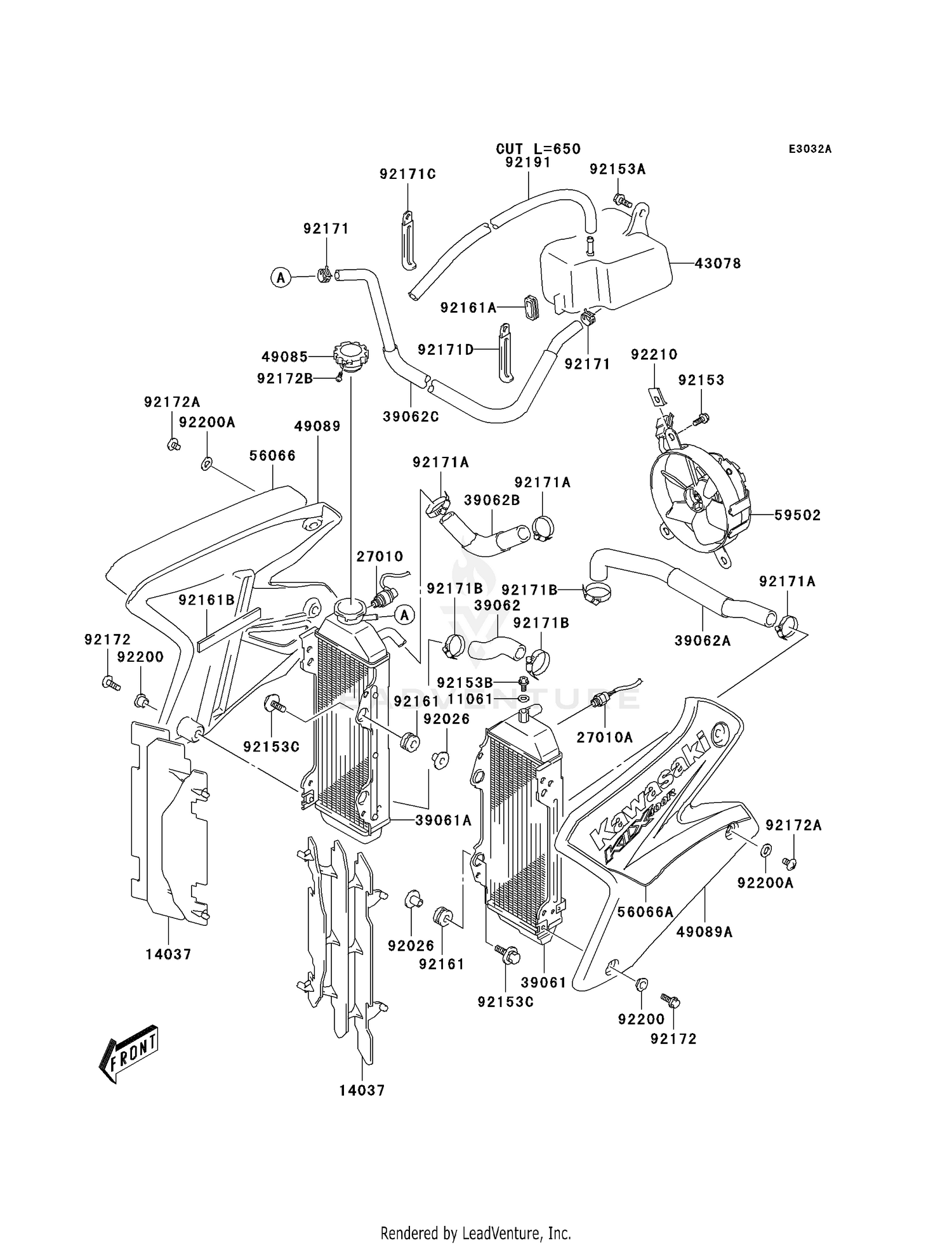RADIATOR (KLX400-A2)