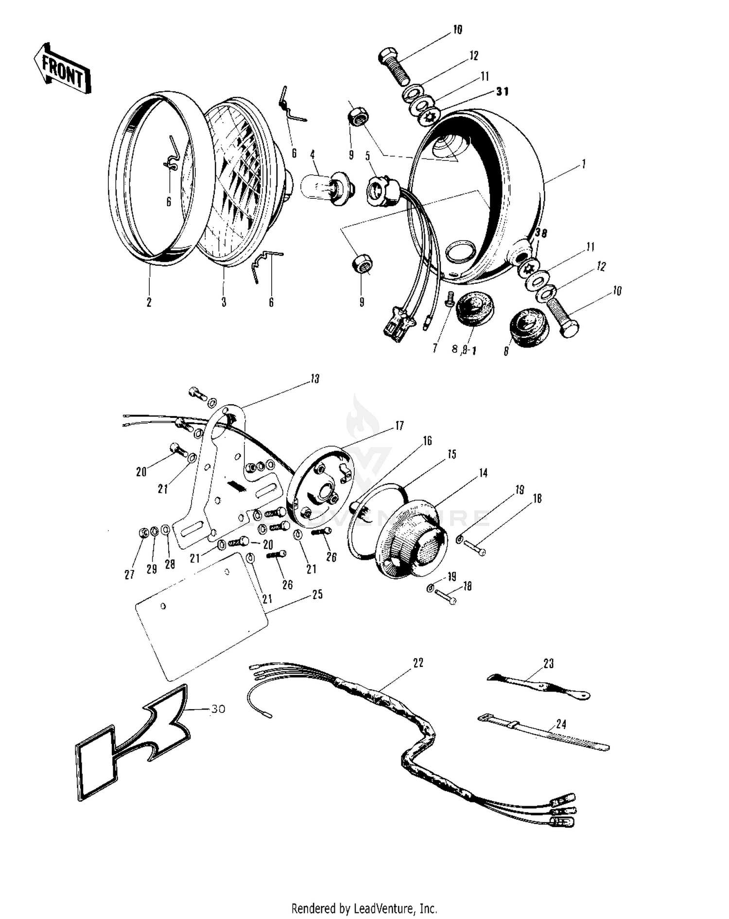 HEADLIGHT/TAILLIGHT/CHASSIS ELECTRICAL E