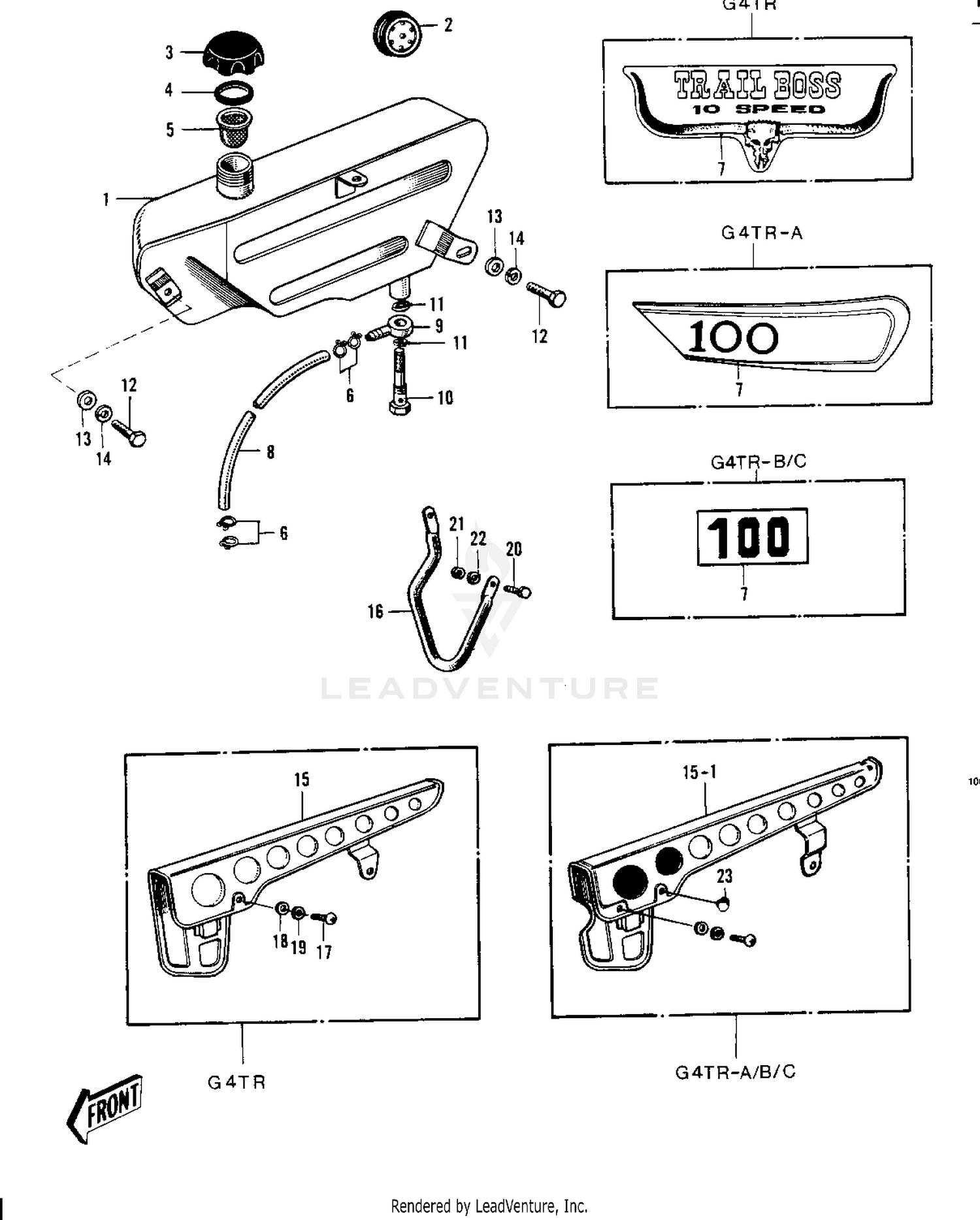 OIL TANK/CHAIN COVER ('70-'73)
