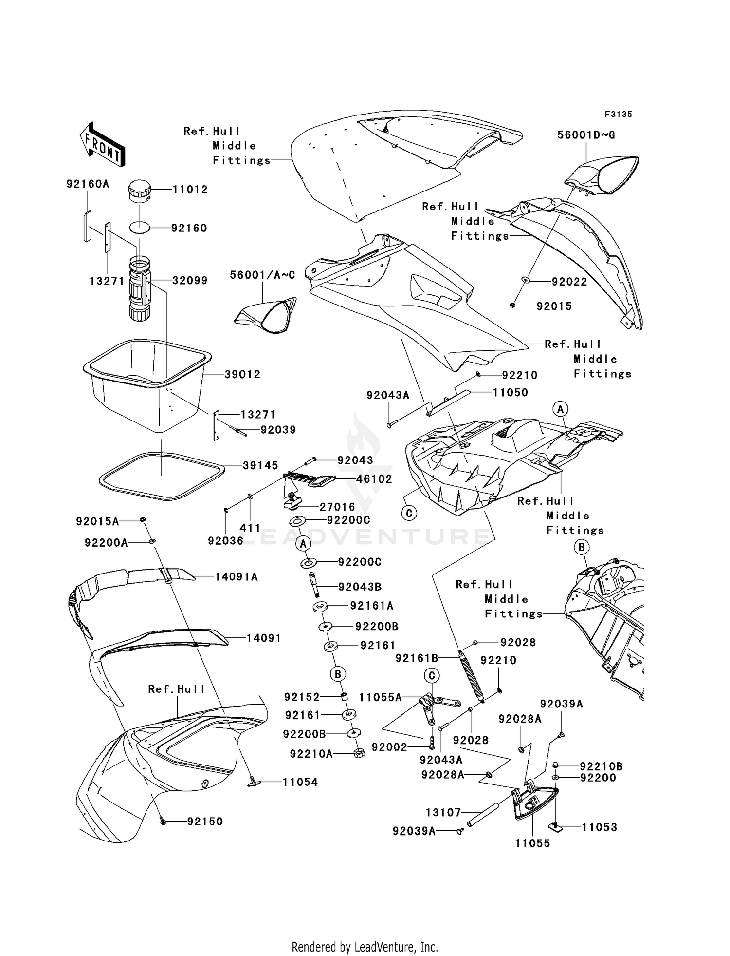 HULL FRONT FITTINGS
