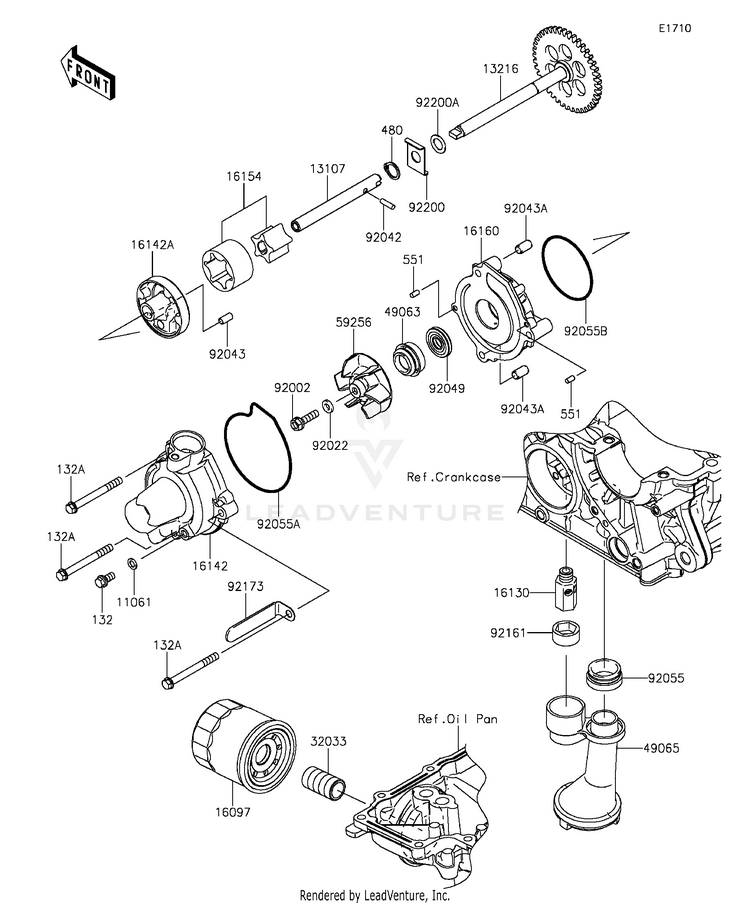 Oil Pump/Oil Filter Schematic