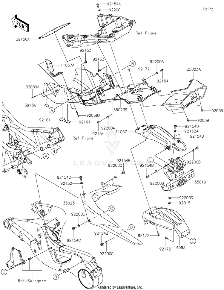 Rear Fender(S) Schematic