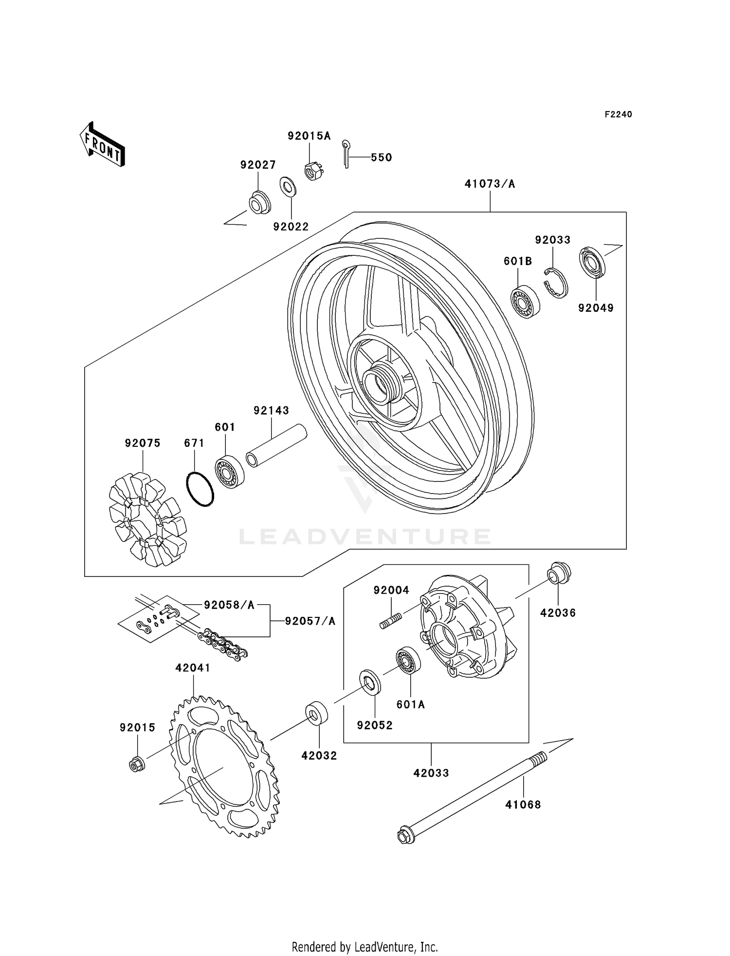 REAR WHEEL/CHAIN