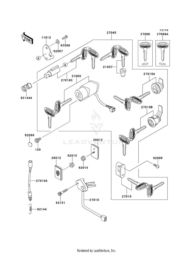 Ignition Switch/Locks/Reflectors VN1500-G1 Vulcan 1500 Nomad (1999) Schematic