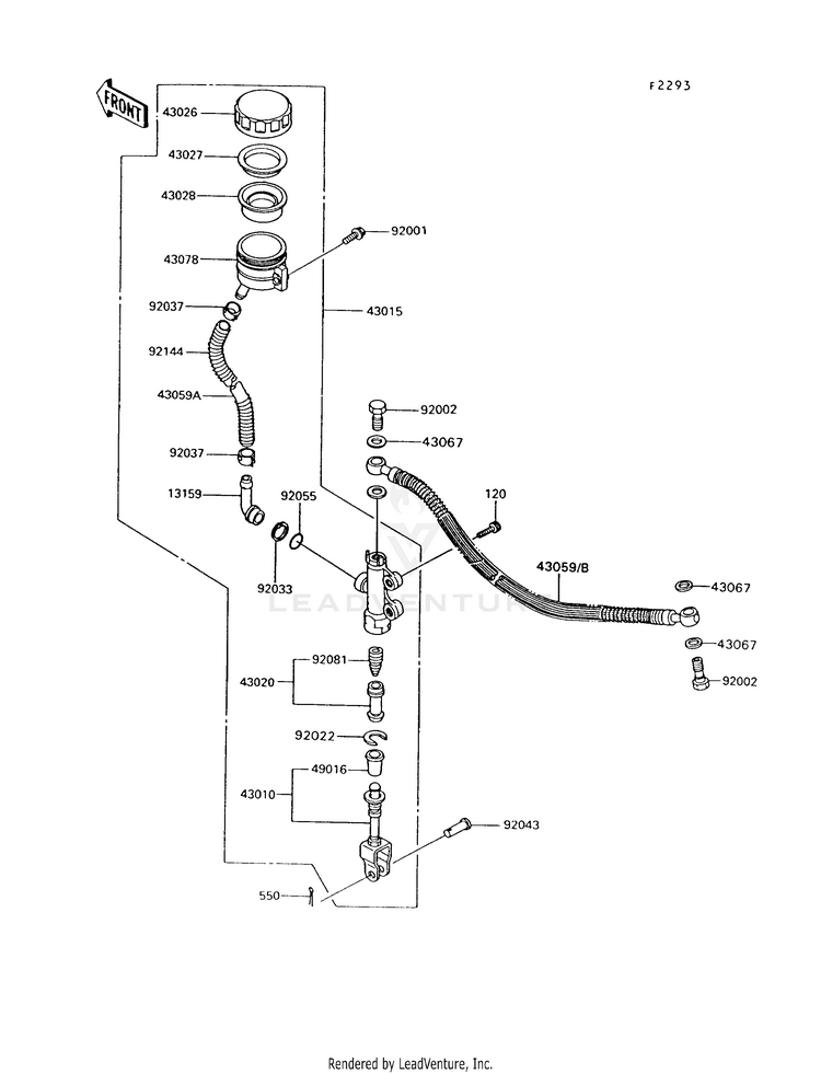 Rear Master Cylinder Schematic
