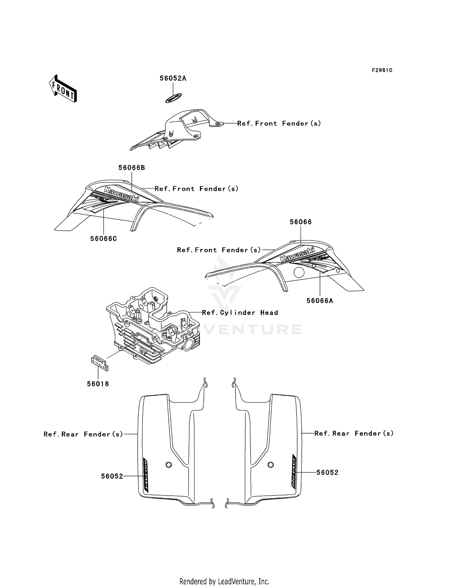 DECALS (KSF250-A18)