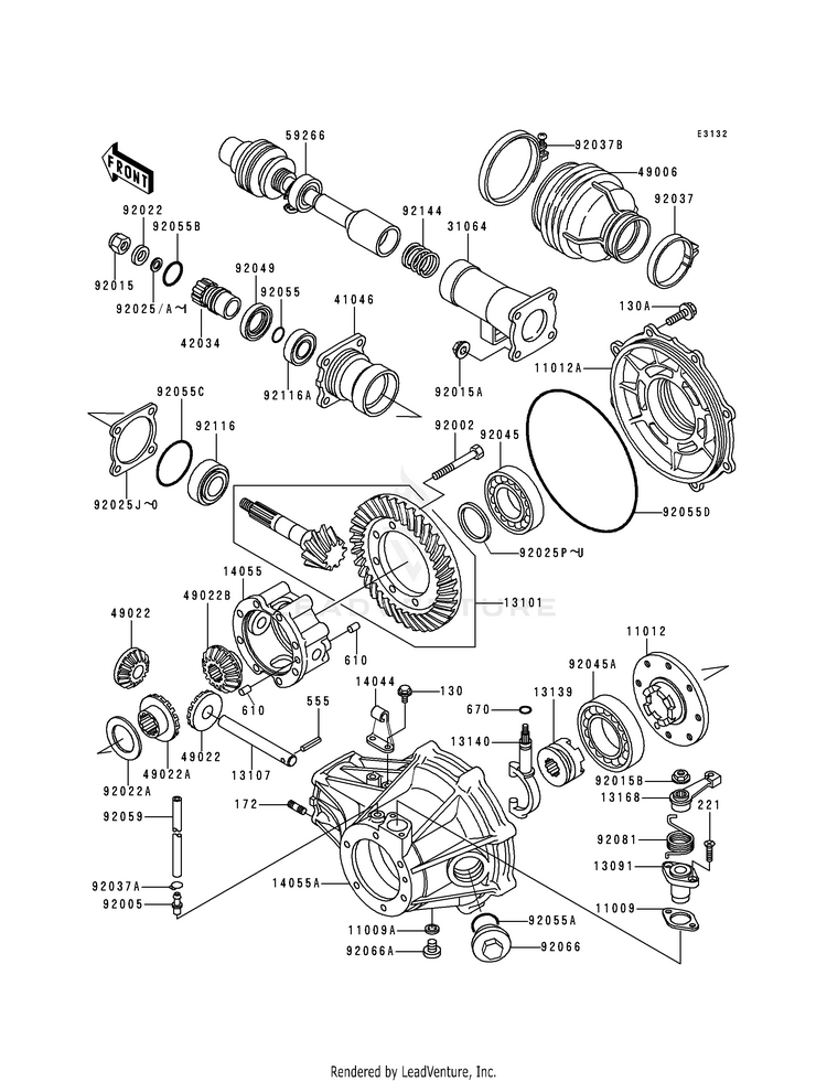 Drive Shaft/Final Gear Schematic