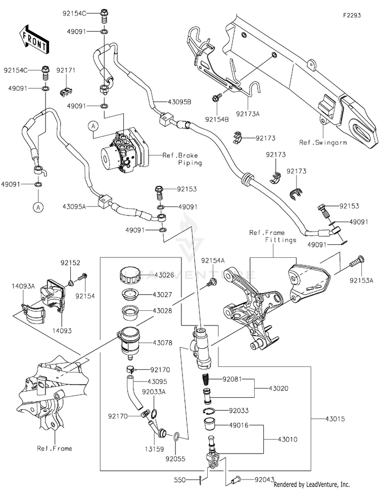 Rear Master Cylinder Schematic
