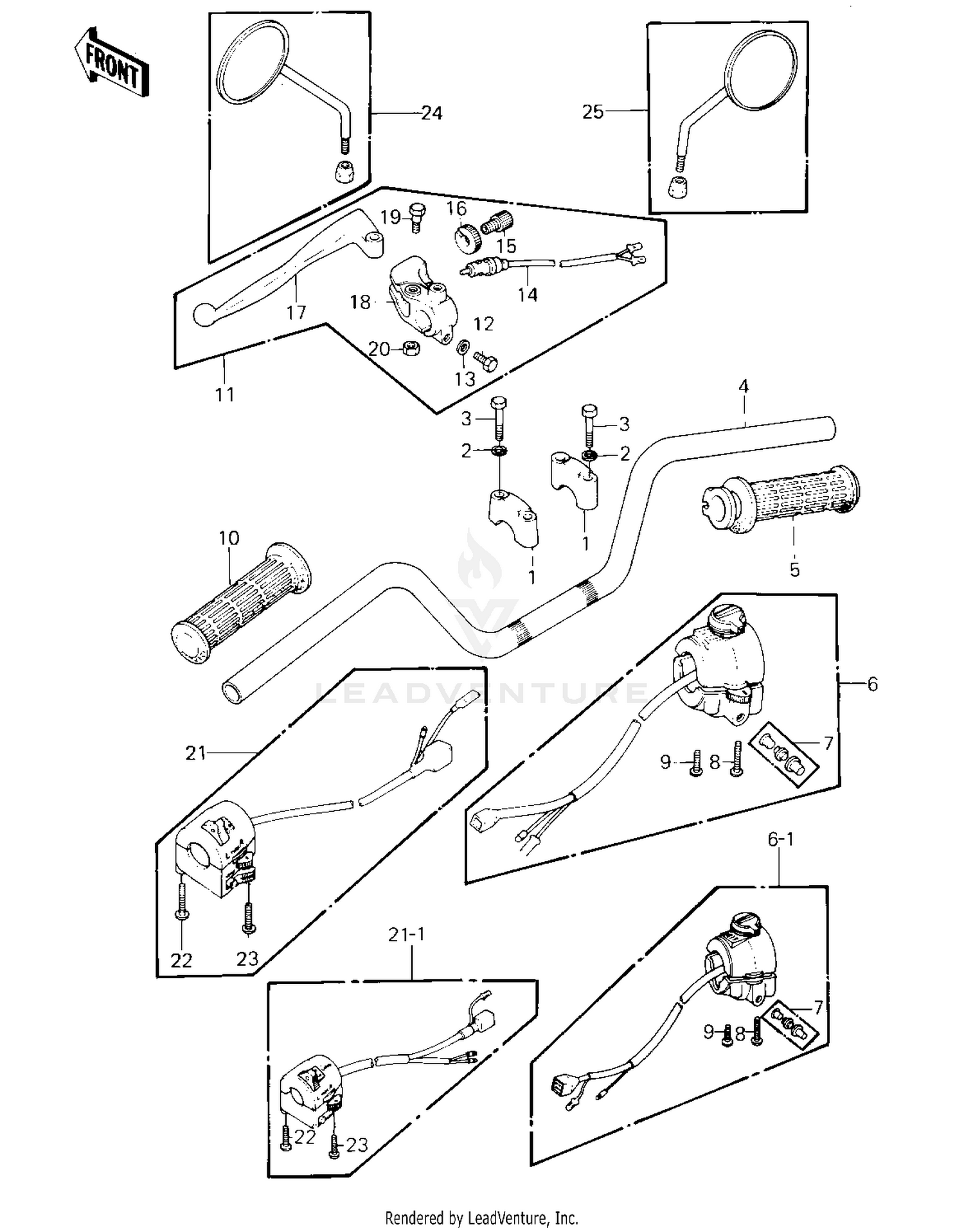HANDLEBAR ('80-'81 A1/A2)