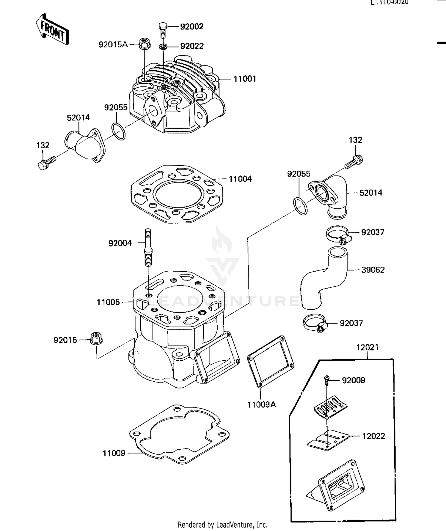 CYLINDER HEAD/CYLINDER/REED VALVE