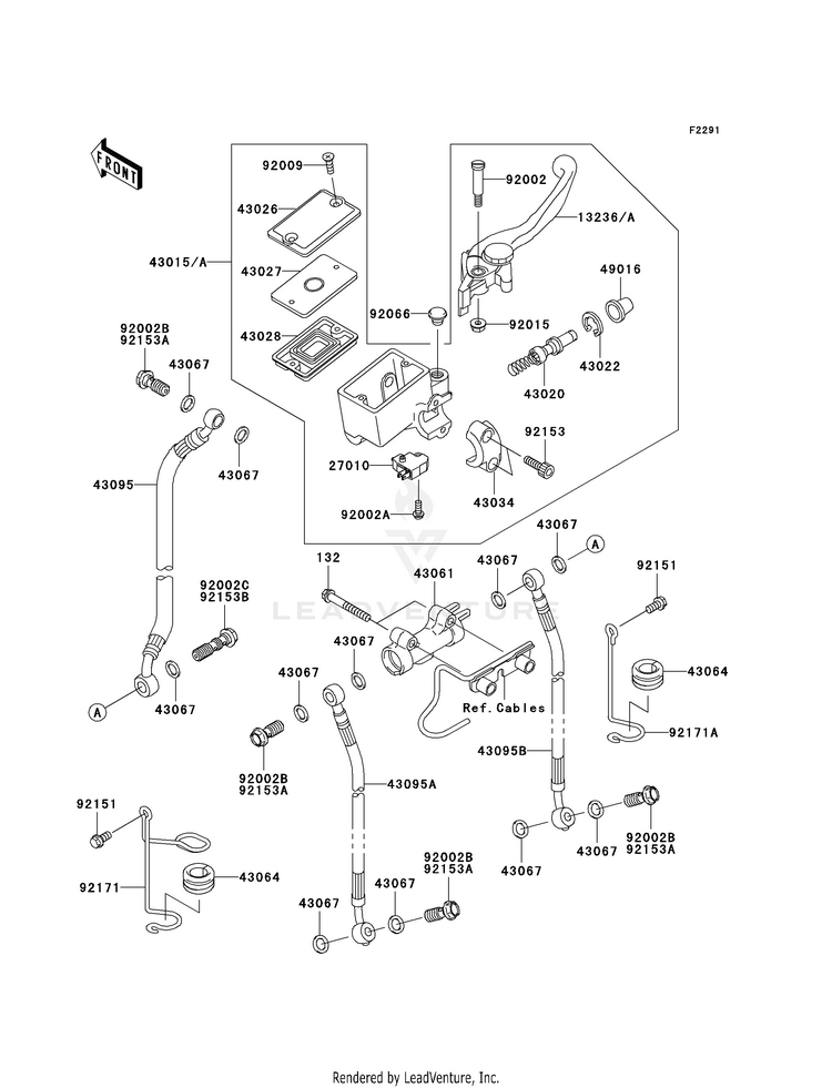 Front Master Cylinder Schematic