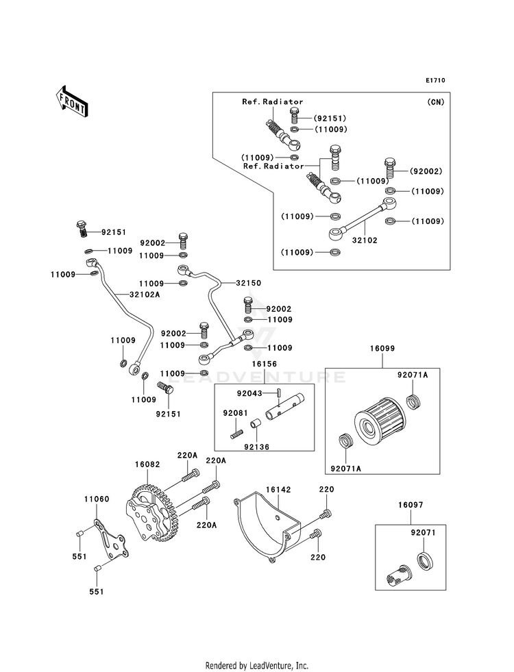 Oil Pump/Oil Filter Schematic