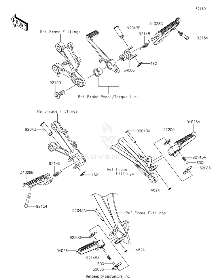 Footrests Schematic