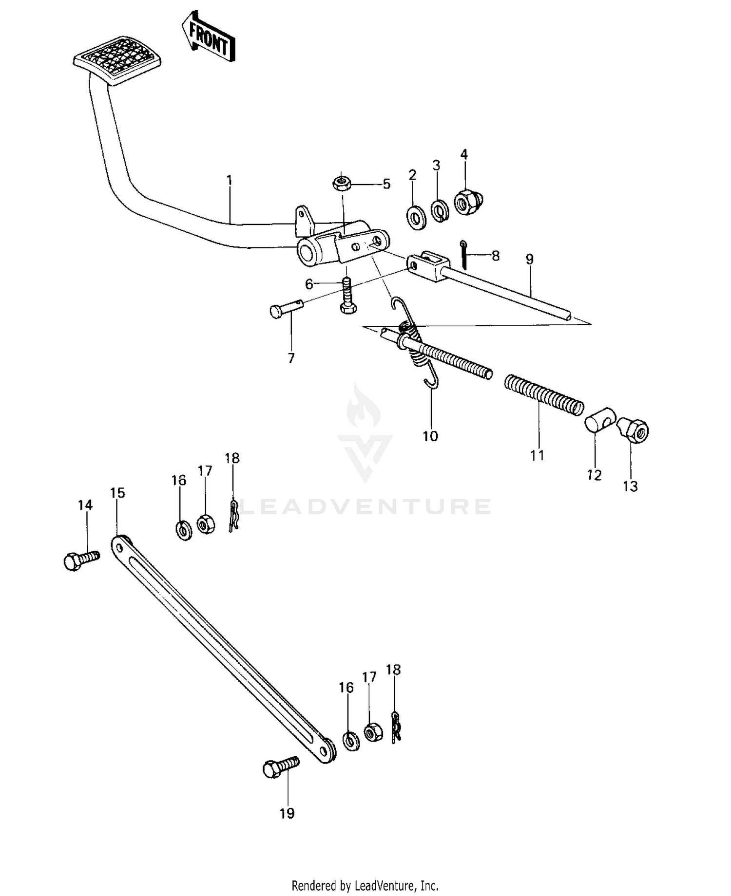BRAKE PEDAL/TORQUE LINK