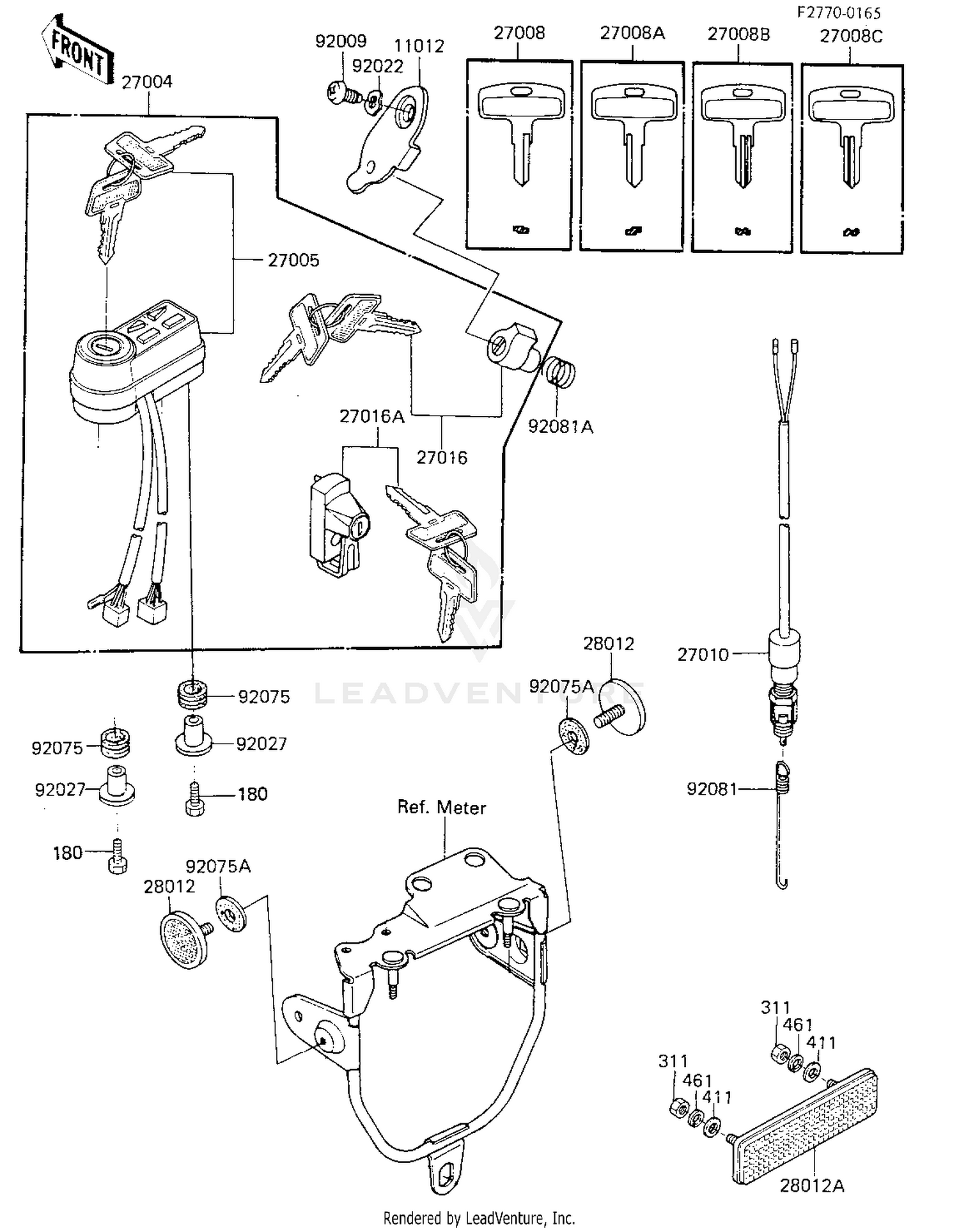 IGNITION SWITCH/LOCKS/REFLECTORS