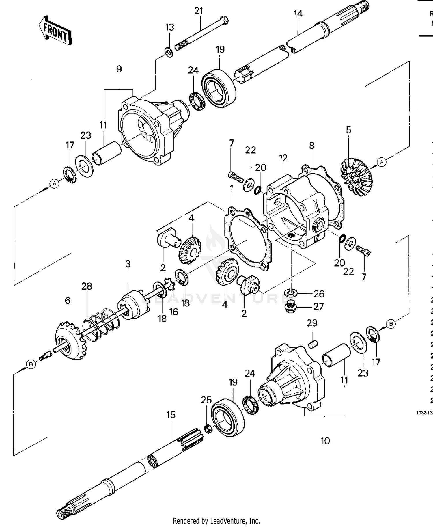 REAR AXLE ('83 C1)