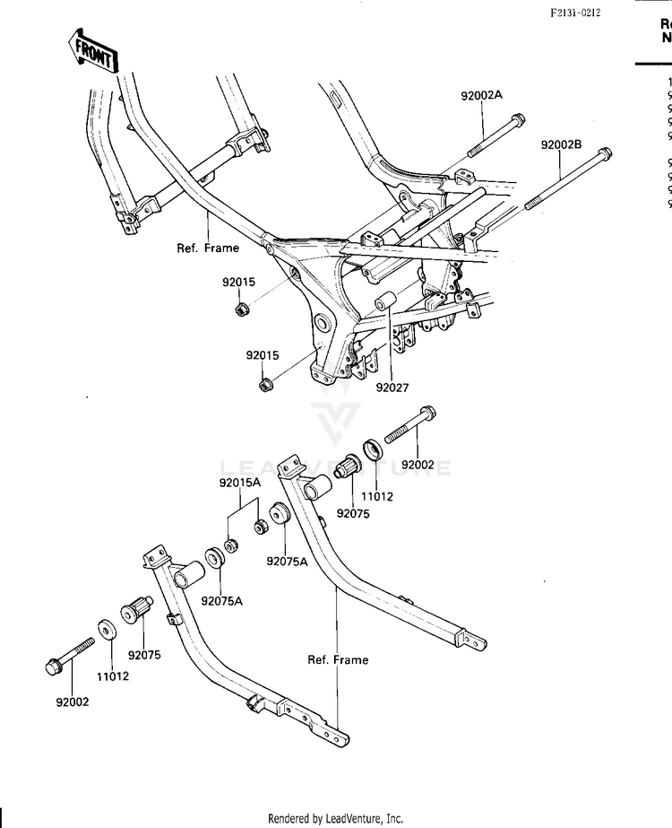 Frame Fittings Schematic