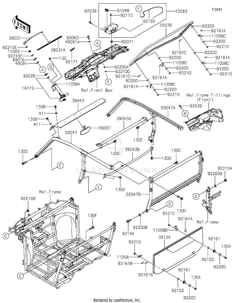 Guards/Cab Frame Schematic