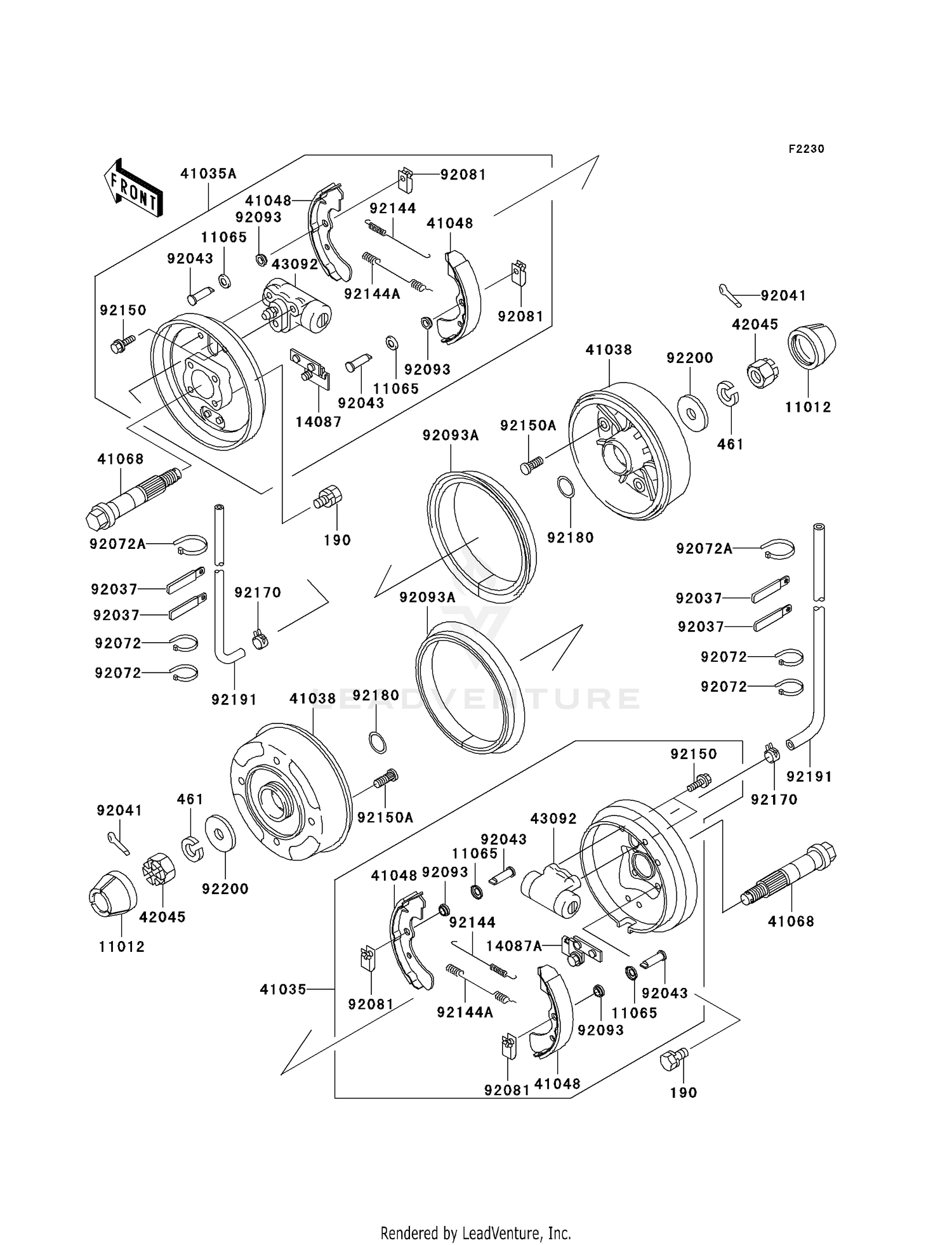 FRONT HUBS/BRAKES