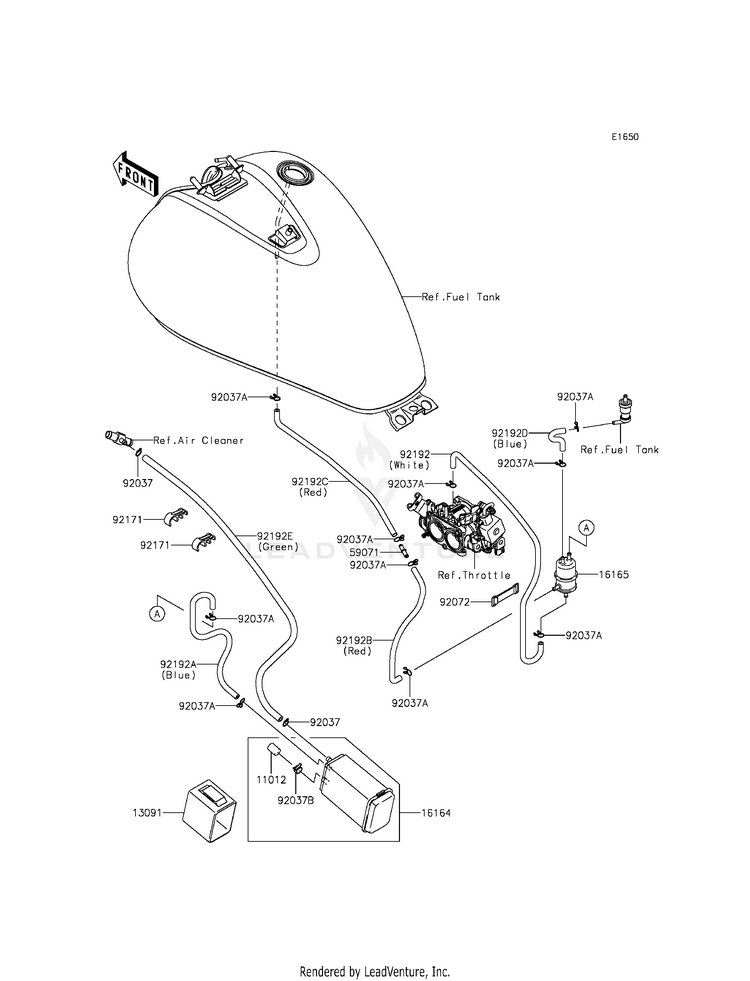 Fuel Evaporative System (Dbf)(Ca) Schematic