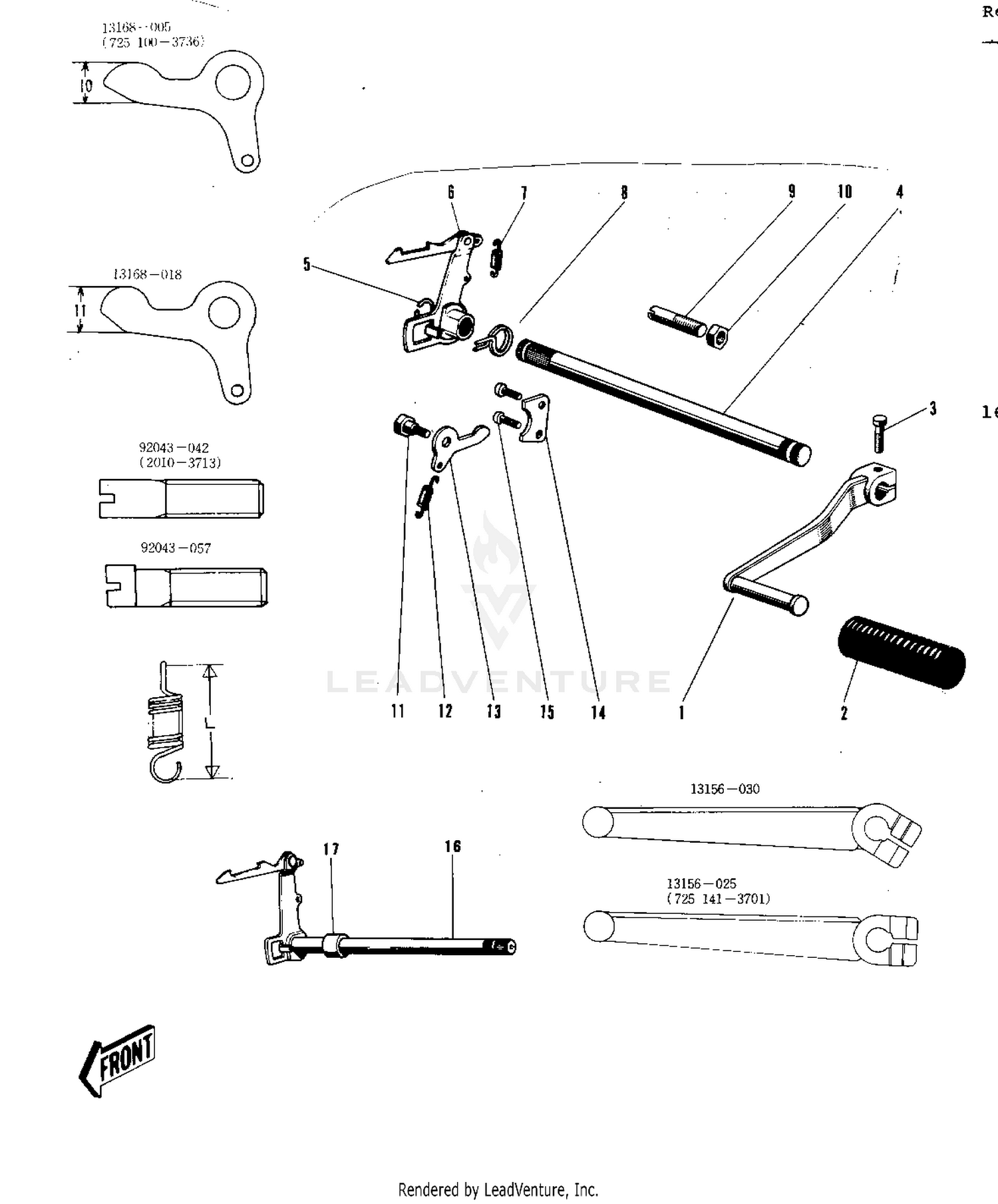 GEAR CHANGE MECHANISM ('69-'73)