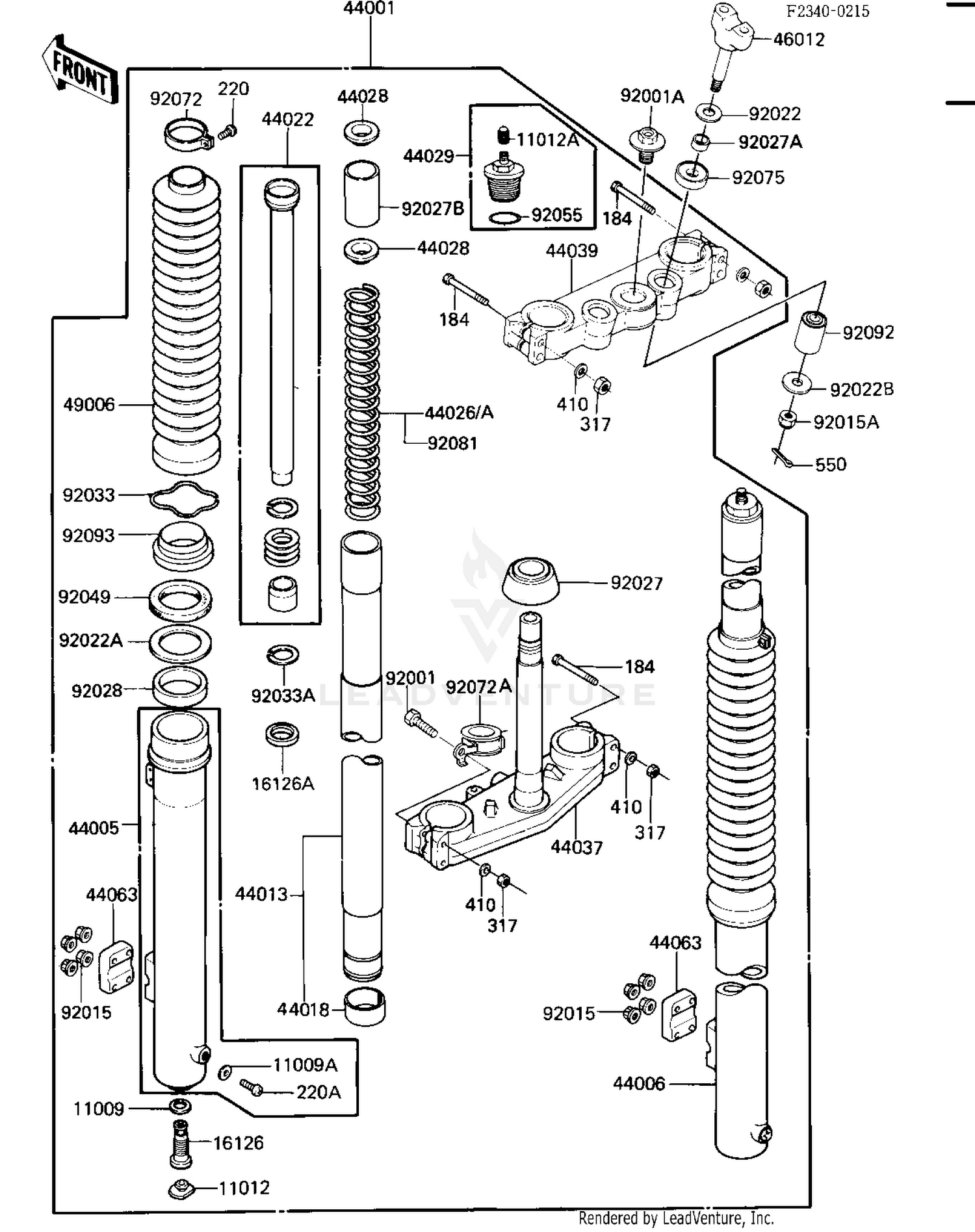 FRONT FORK ('84 A2)