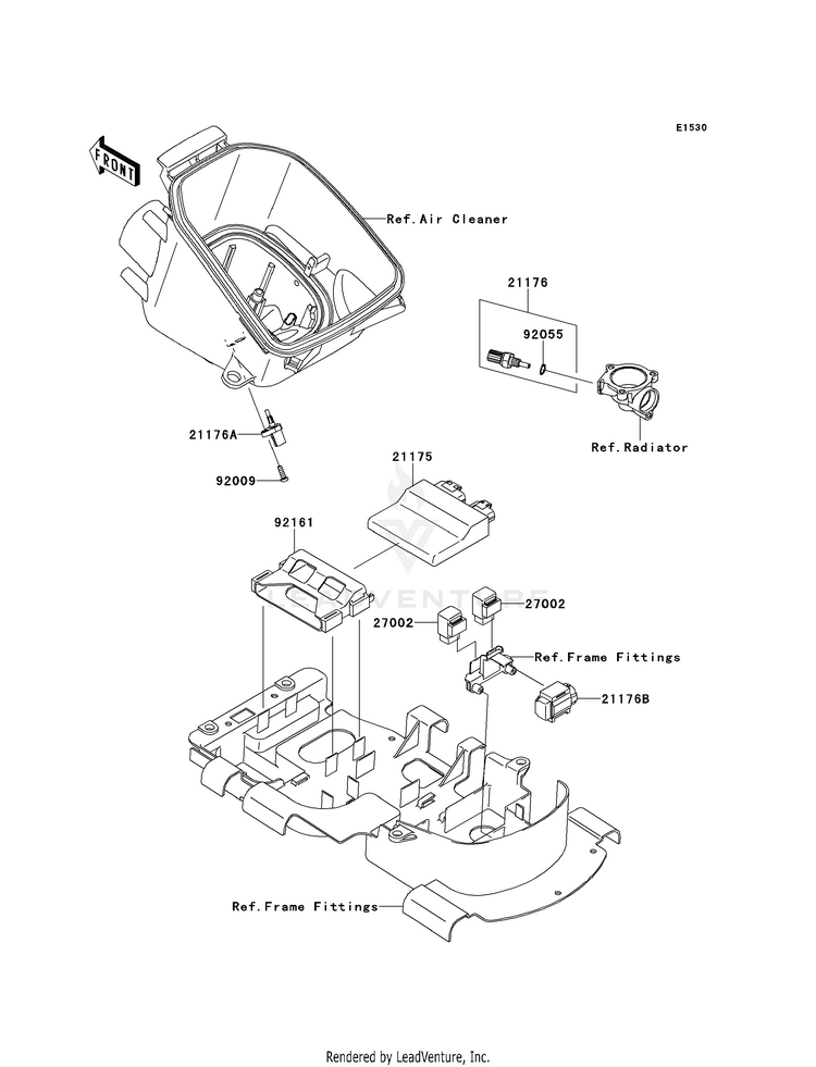 Fuel Injection KVF750D8F Brute Force 750 4x4i (2008) Schematic
