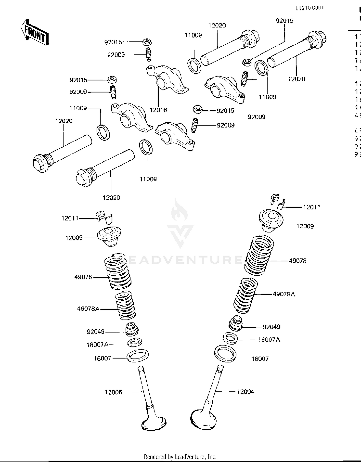 ROCKER ARMS/VALVES ('81 B2)