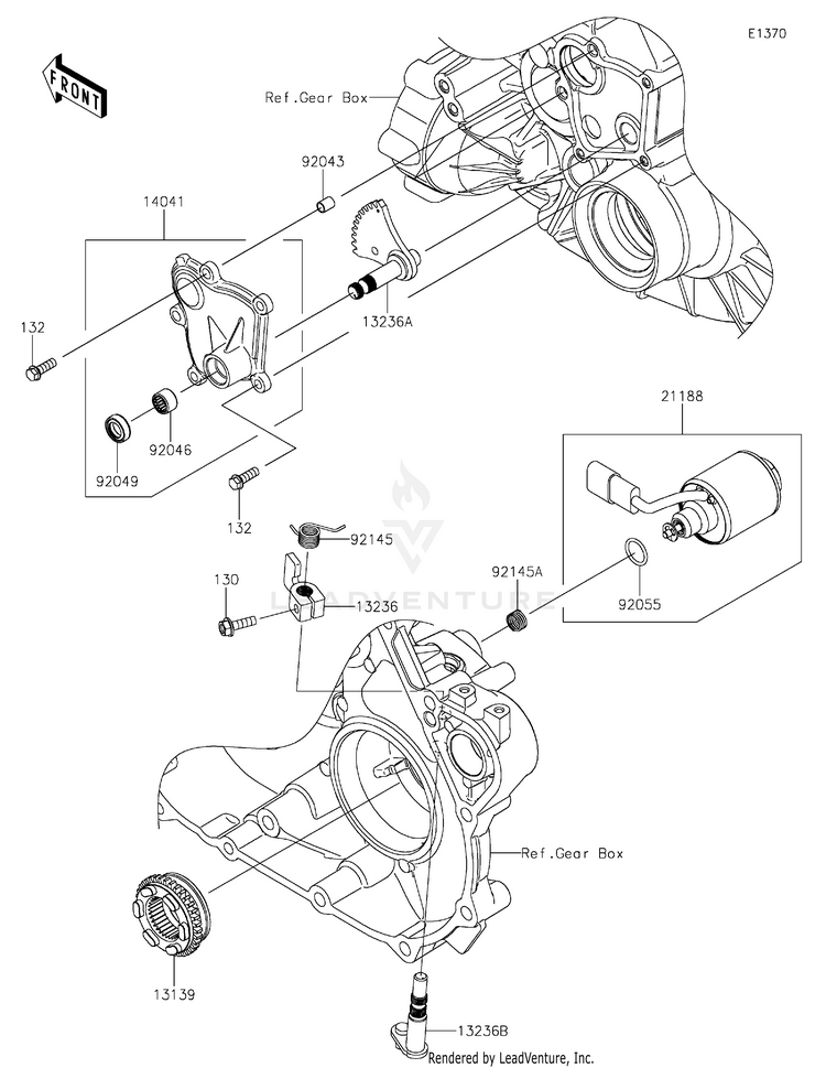 Gear Change Mechanism Schematic