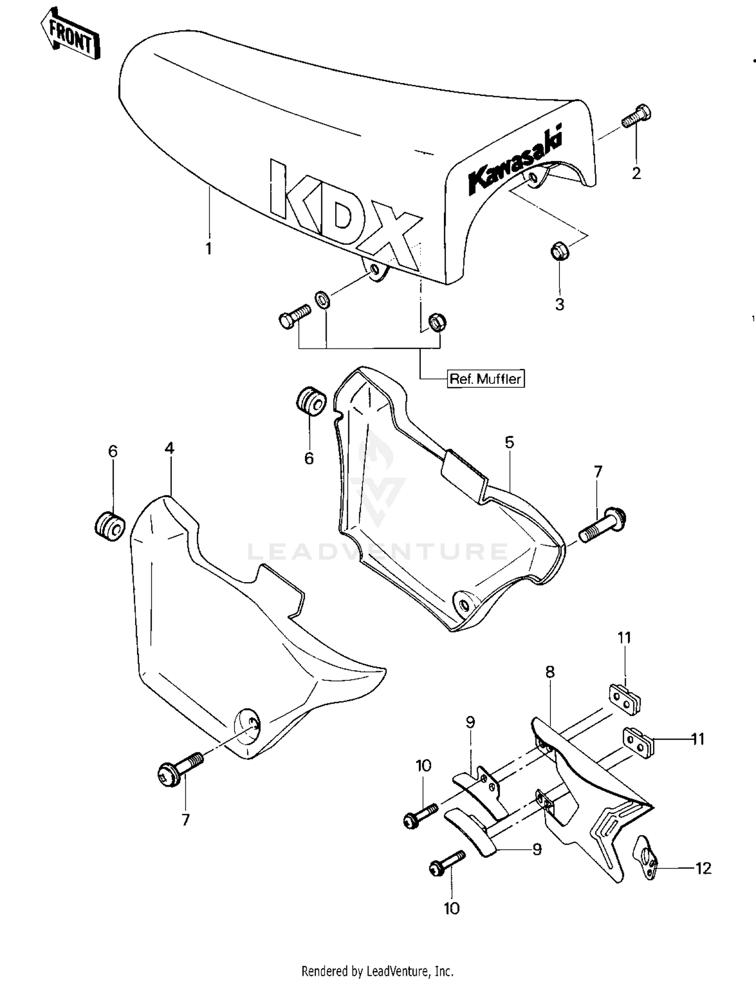 SEAT/SIDE COVERS/CHAIN COVER