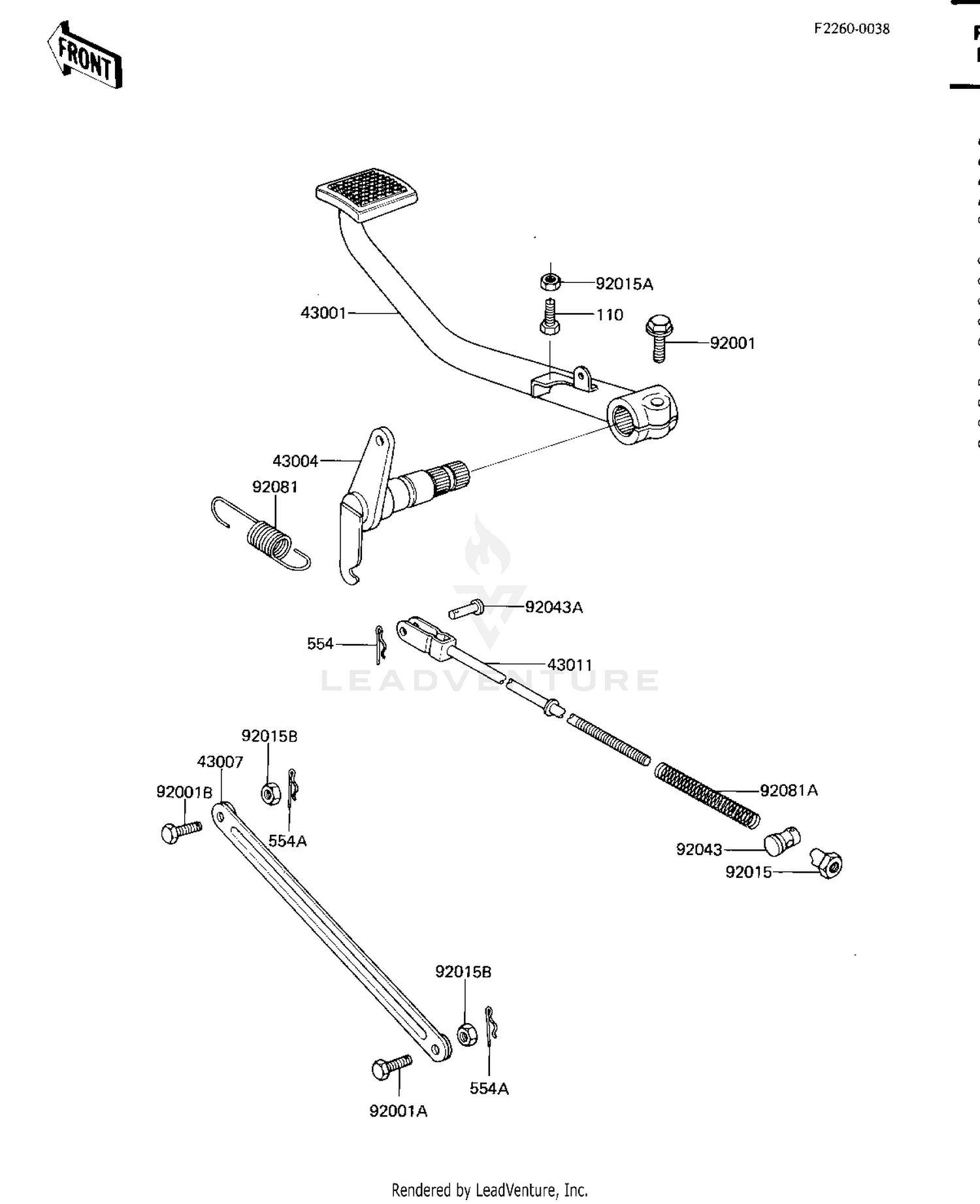 BRAKE PEDAL/TORQUE LINK